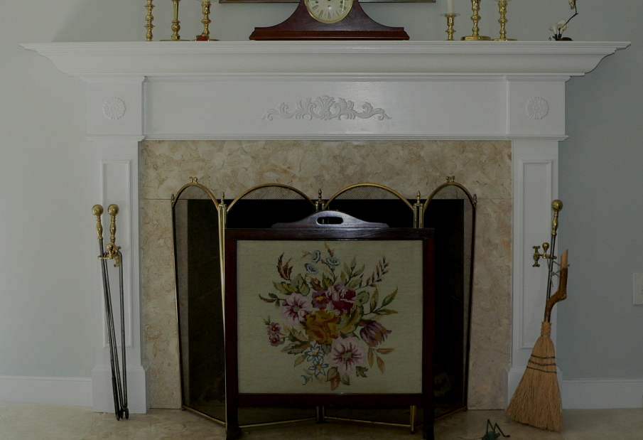Traditional Painted Mantel