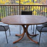 Patio table with Sandstone top
