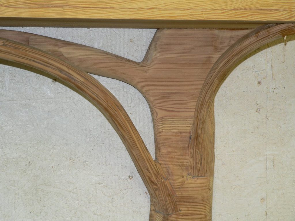 pine mantel