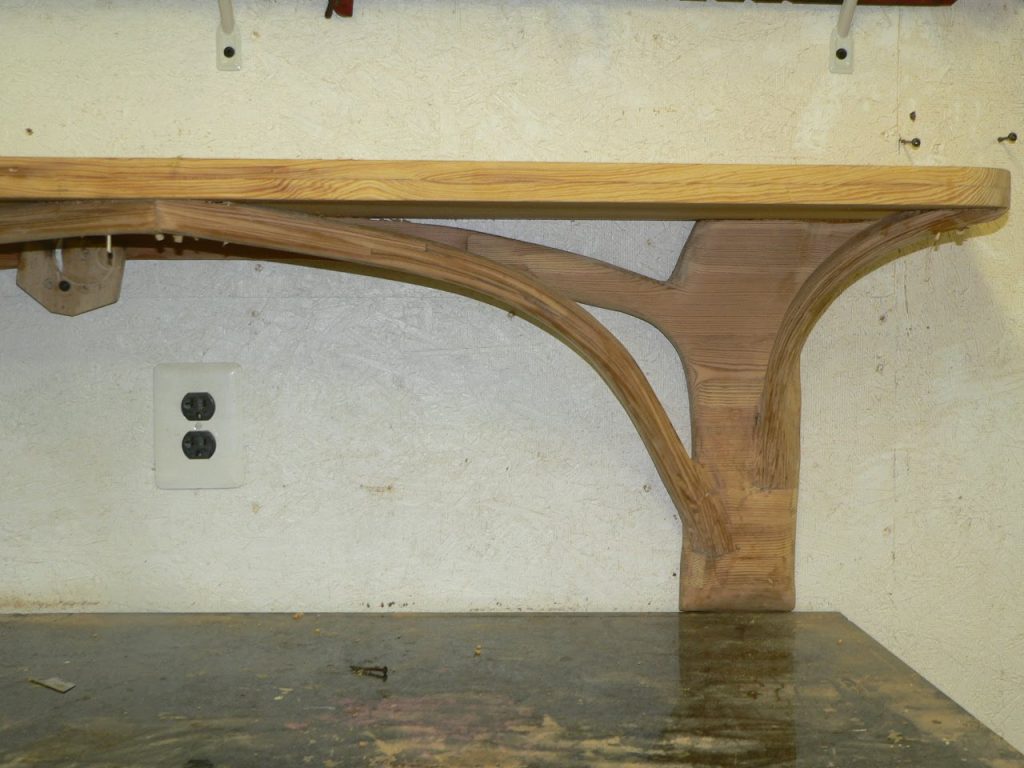 pine mantel