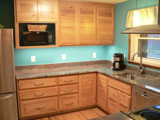 Pine Kitchen from reclaimed pine flooring