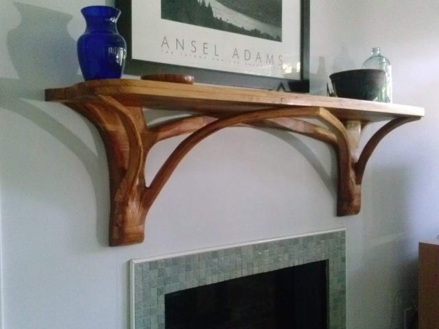 Pine Mantel